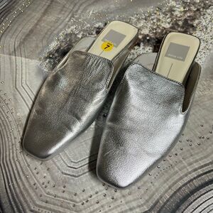 Dolce Vita Metallic Silver Slip-On Shoes